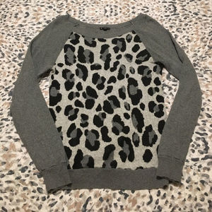 Express Animal Print Sweatshirt Size Small